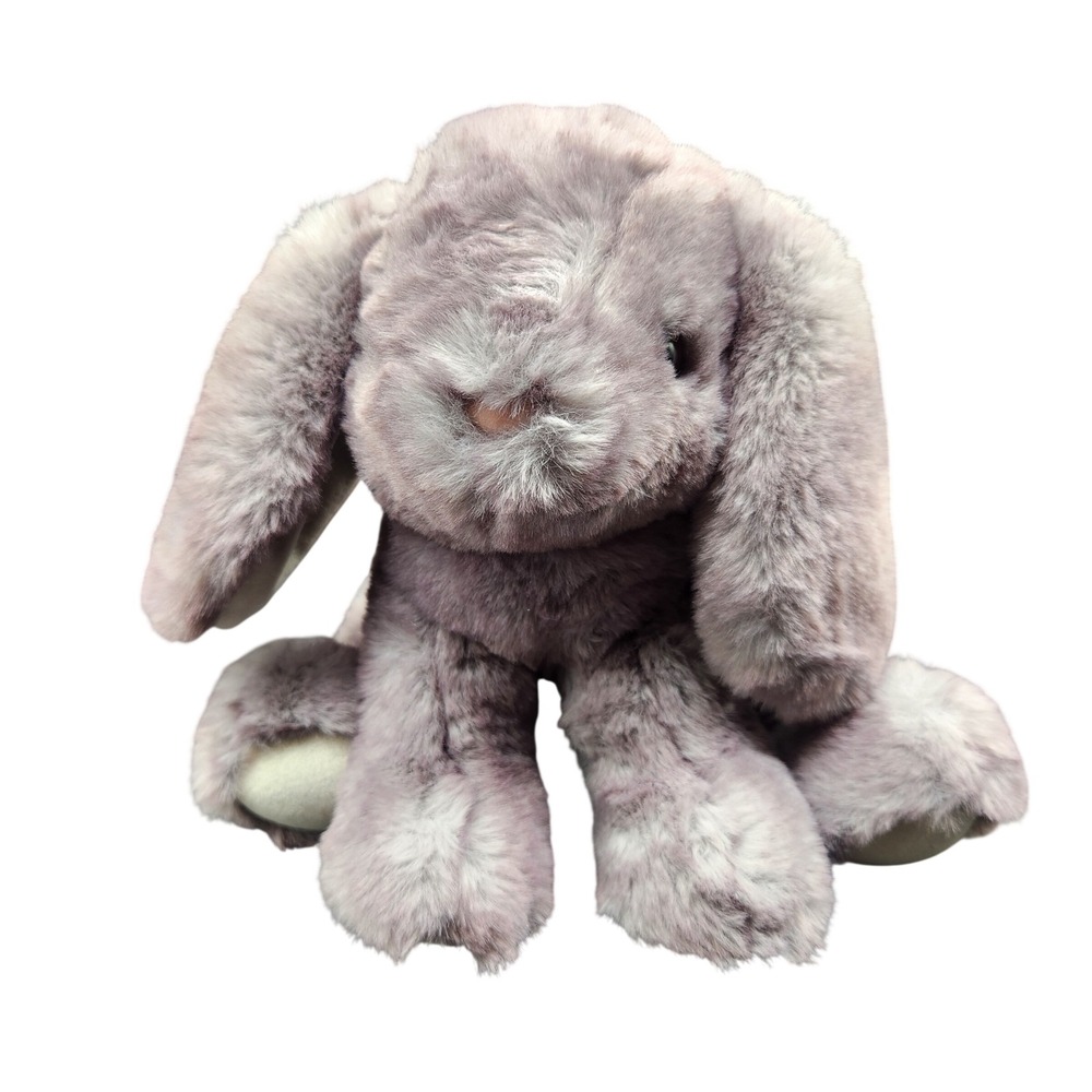Douglas Cuddle Toy Purple Gray Bunny Rabbit Plush Stuffed Animal Floppy Ear 9in